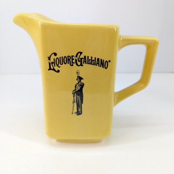 Liquore Galliano Amaretto Sambucca Yellow Advertising Pub Jug Water Jug - Picture 1 of 6